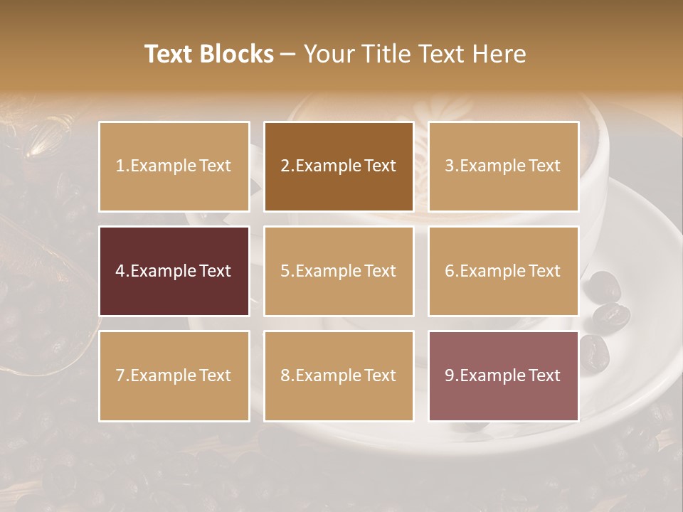 Hohe Aufl Cappuccino Latte PowerPoint Template