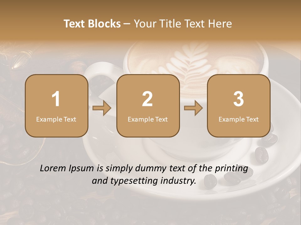 Hohe Aufl Cappuccino Latte PowerPoint Template