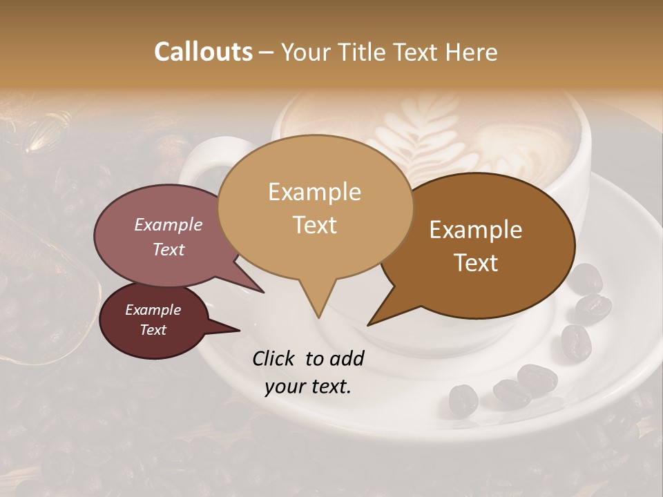 Hohe Aufl Cappuccino Latte PowerPoint Template