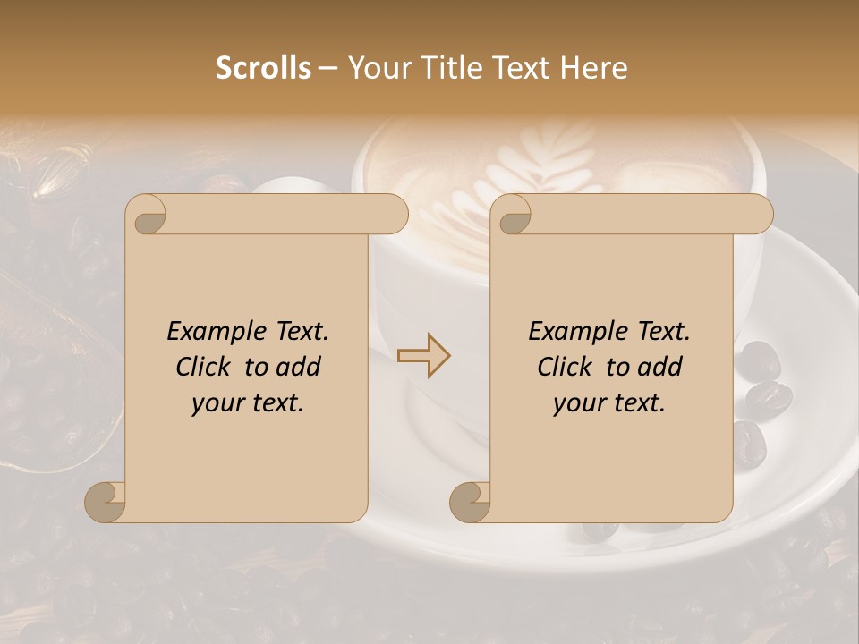 Hohe Aufl Cappuccino Latte PowerPoint Template