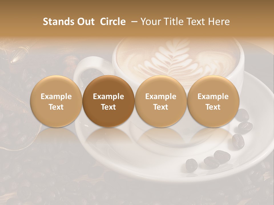 Hohe Aufl Cappuccino Latte PowerPoint Template