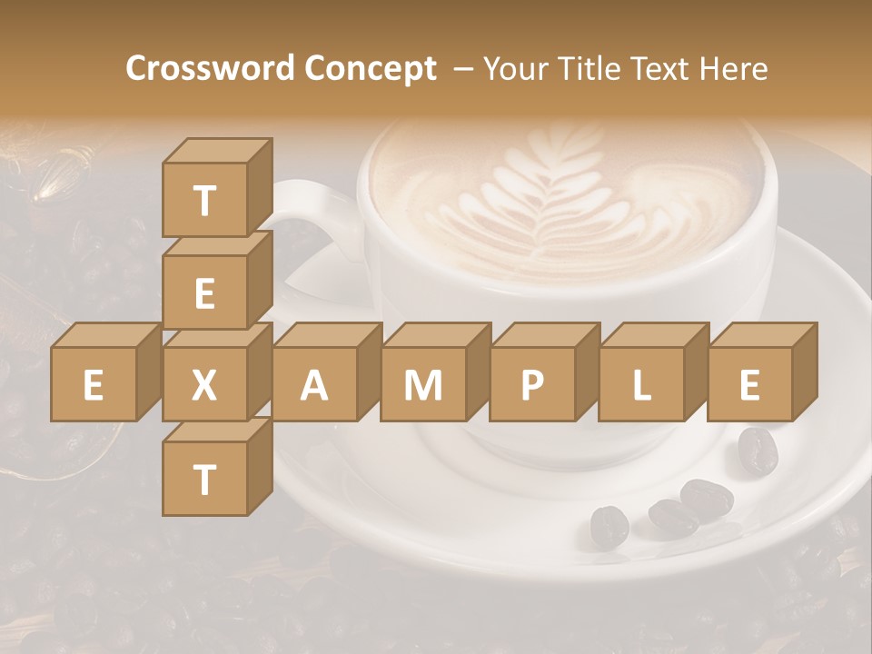 Hohe Aufl Cappuccino Latte PowerPoint Template