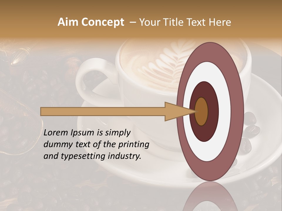 Hohe Aufl Cappuccino Latte PowerPoint Template