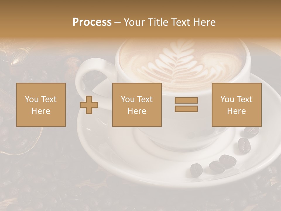 Hohe Aufl Cappuccino Latte PowerPoint Template