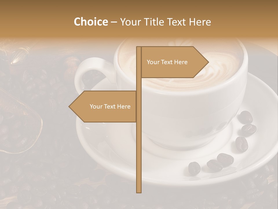 Hohe Aufl Cappuccino Latte PowerPoint Template