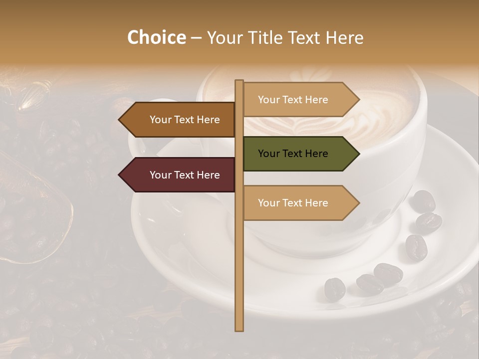 Hohe Aufl Cappuccino Latte PowerPoint Template