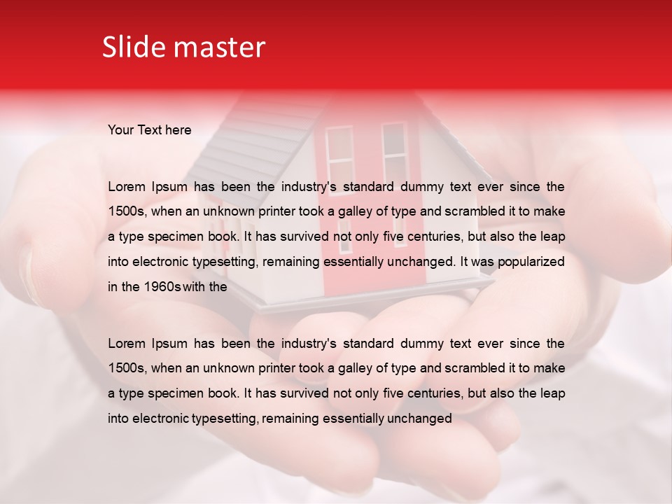 Grundbesitz Immobilien Ziel PowerPoint Template