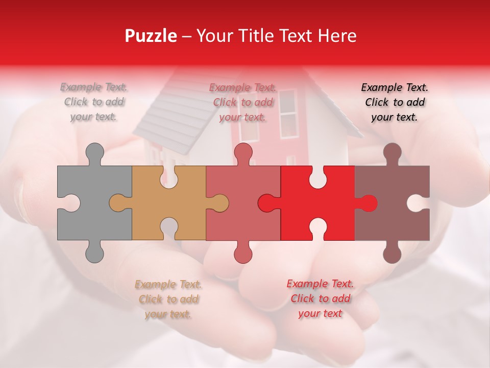 Grundbesitz Immobilien Ziel PowerPoint Template