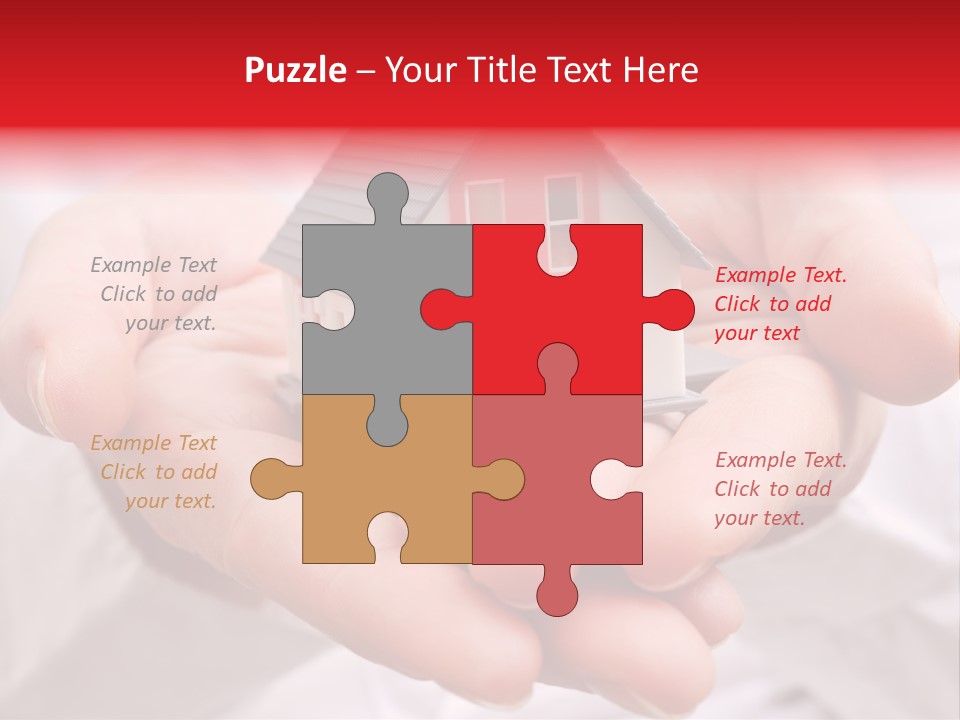 Grundbesitz Immobilien Ziel PowerPoint Template