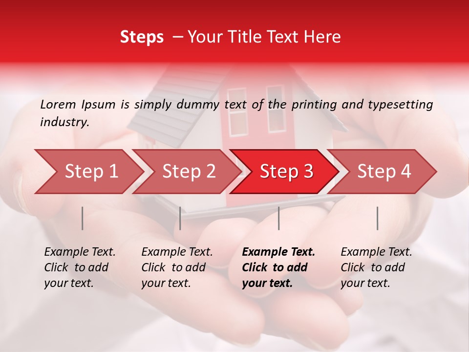 Grundbesitz Immobilien Ziel PowerPoint Template