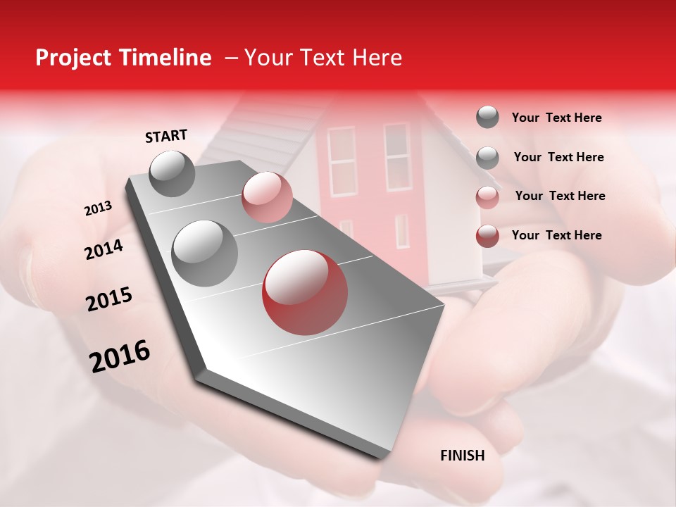Grundbesitz Immobilien Ziel PowerPoint Template