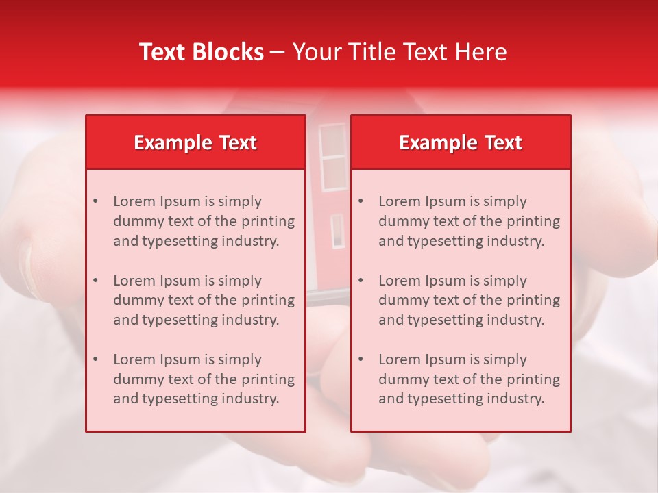 Grundbesitz Immobilien Ziel PowerPoint Template