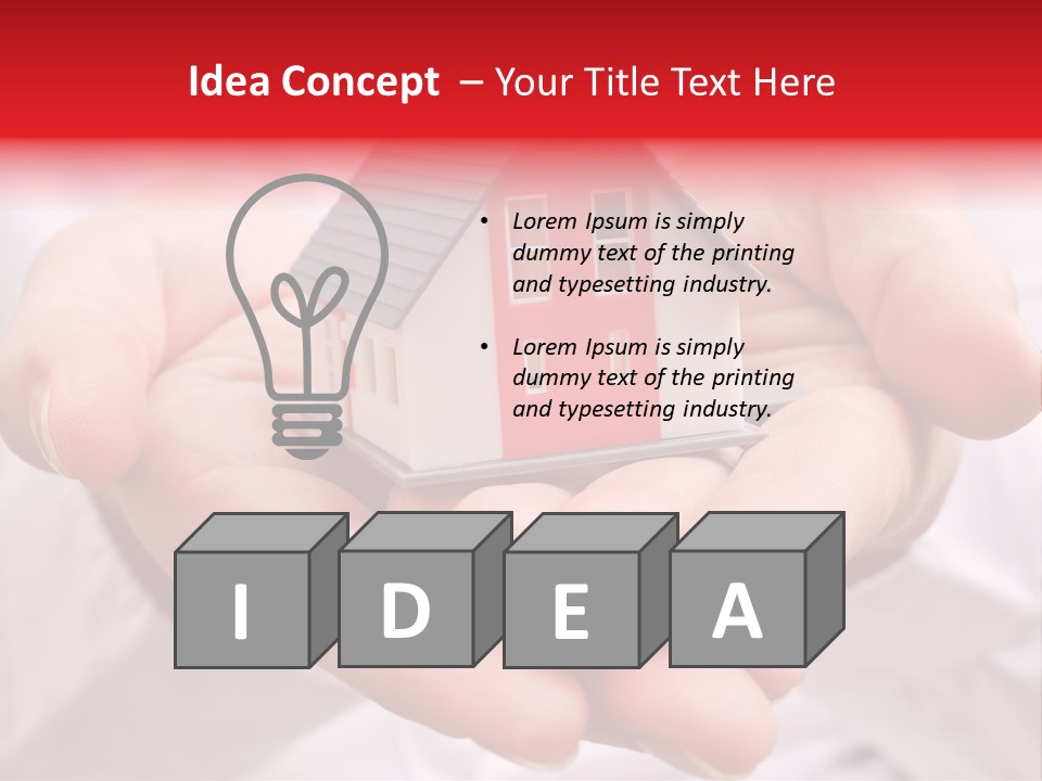 Grundbesitz Immobilien Ziel PowerPoint Template