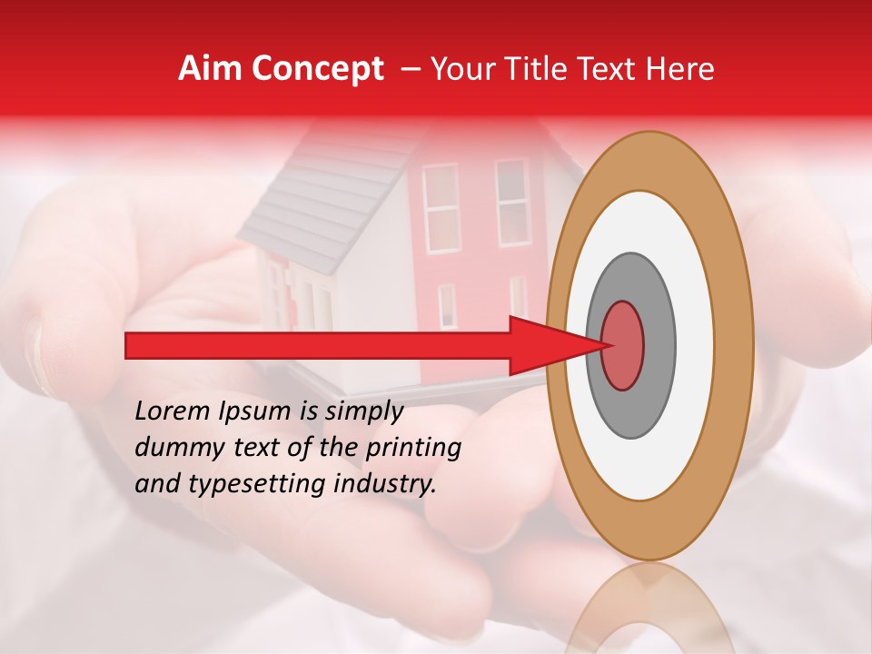 Grundbesitz Immobilien Ziel PowerPoint Template