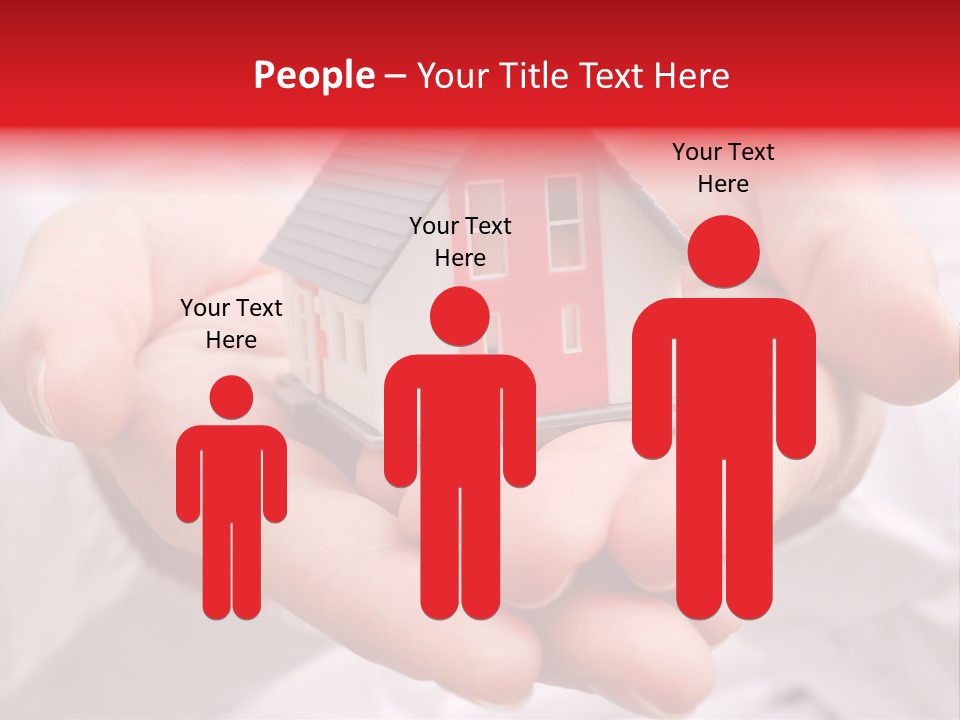 Grundbesitz Immobilien Ziel PowerPoint Template