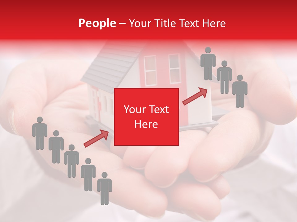 Grundbesitz Immobilien Ziel PowerPoint Template