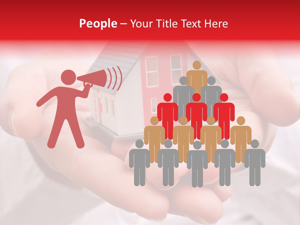 Grundbesitz Immobilien Ziel PowerPoint Template