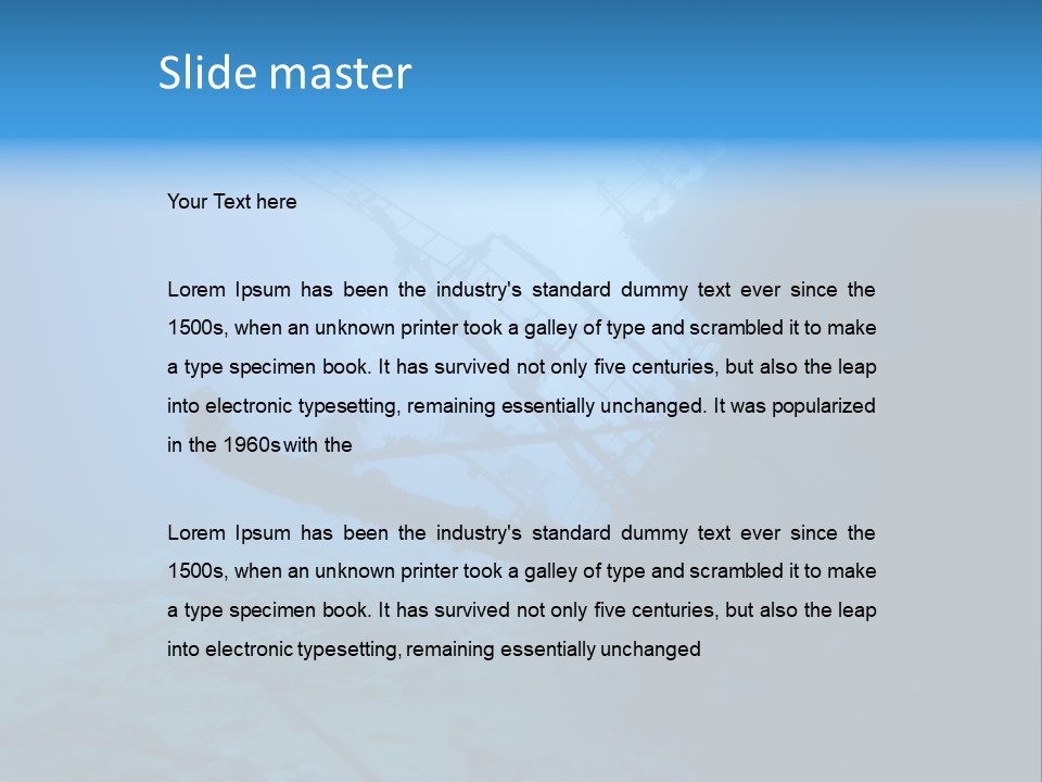 Alcyonaires Aquarium Ange PowerPoint Template