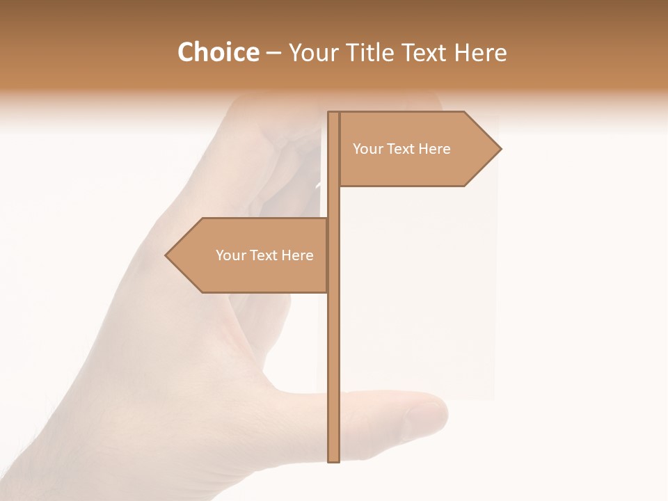 Career Sign Isolated PowerPoint Template