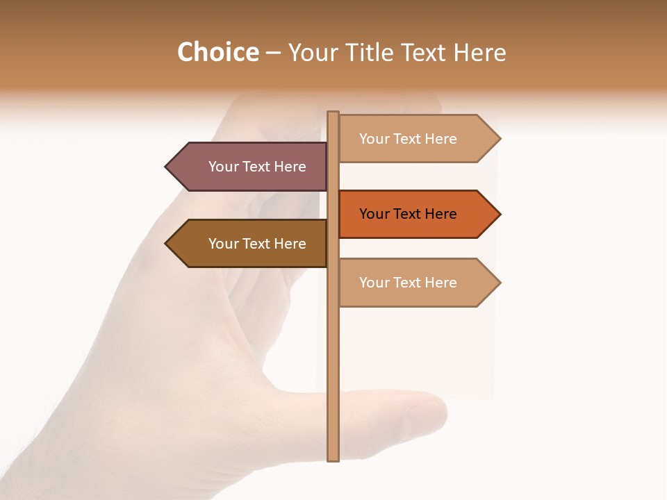 Career Sign Isolated PowerPoint Template