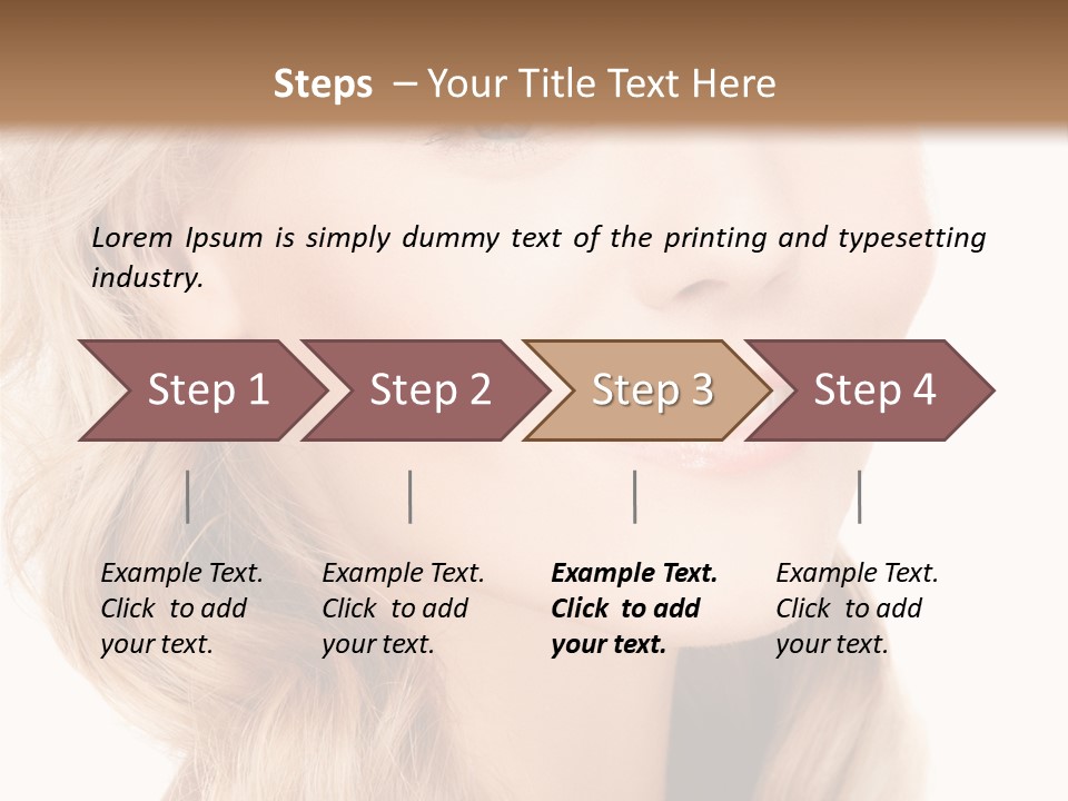 Visage Cute Good PowerPoint Template