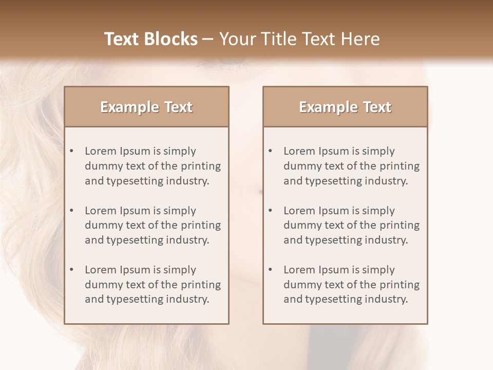 Visage Cute Good PowerPoint Template
