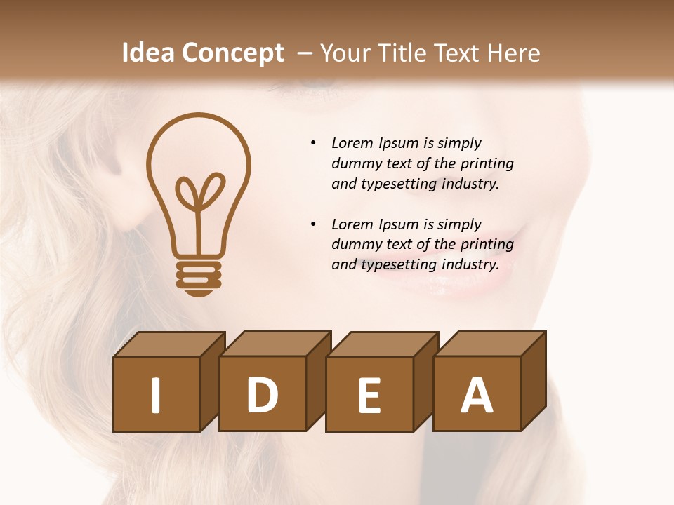 Visage Cute Good PowerPoint Template