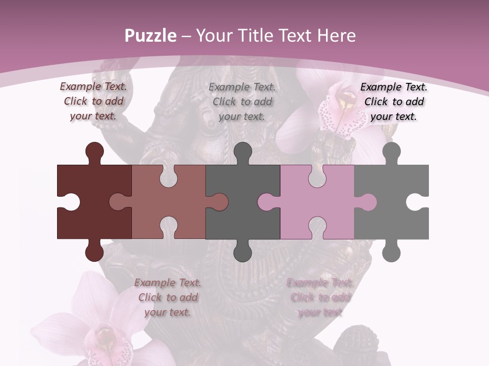 Boudhisme Chine Fleur PowerPoint Template