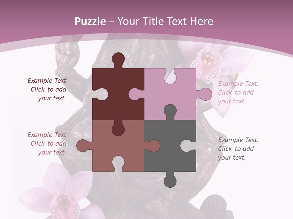 Boudhisme Chine Fleur PowerPoint Template