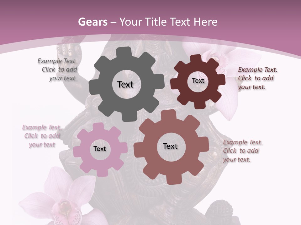 Boudhisme Chine Fleur PowerPoint Template