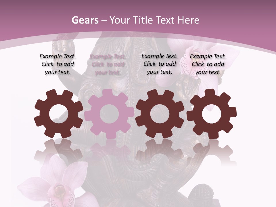 Boudhisme Chine Fleur PowerPoint Template