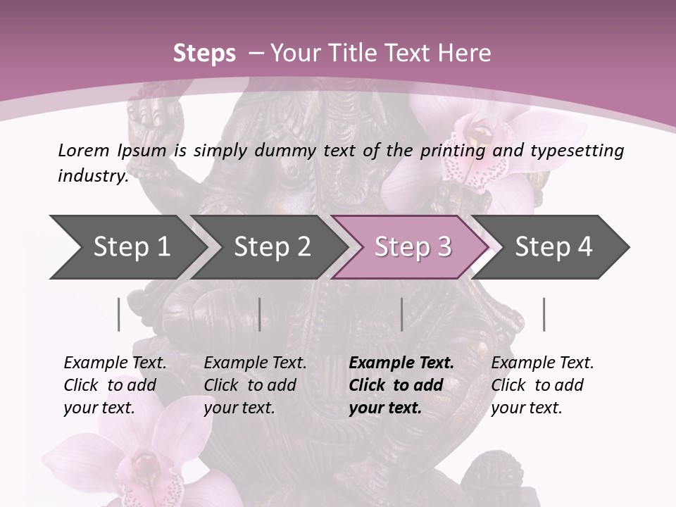 Boudhisme Chine Fleur PowerPoint Template