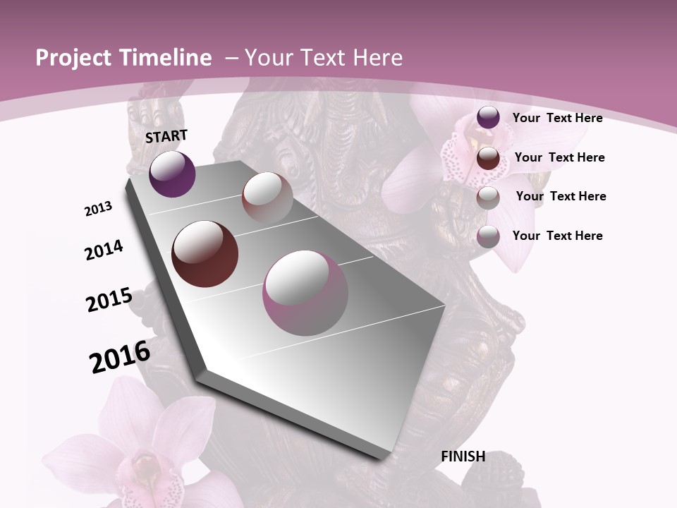 Boudhisme Chine Fleur PowerPoint Template