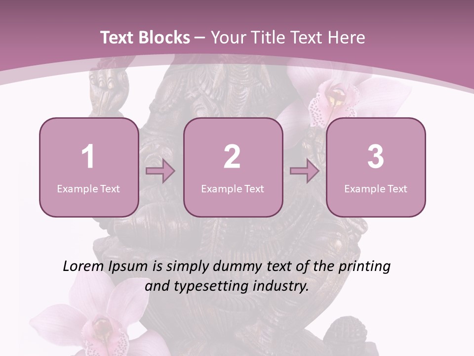Boudhisme Chine Fleur PowerPoint Template