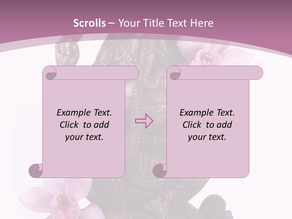 Boudhisme Chine Fleur PowerPoint Template