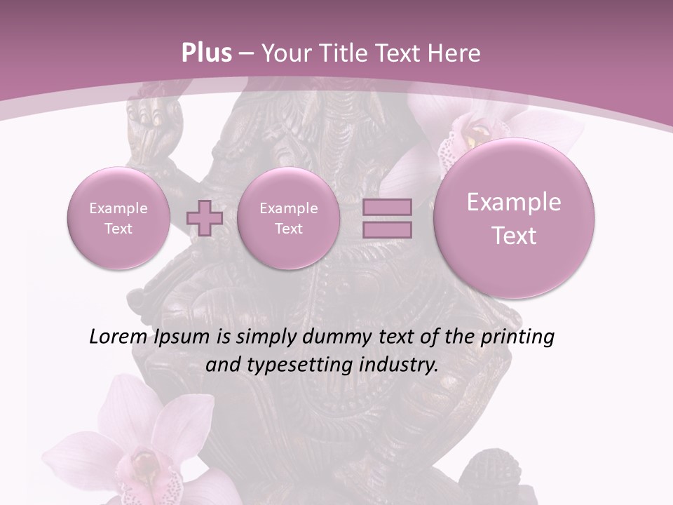 Boudhisme Chine Fleur PowerPoint Template