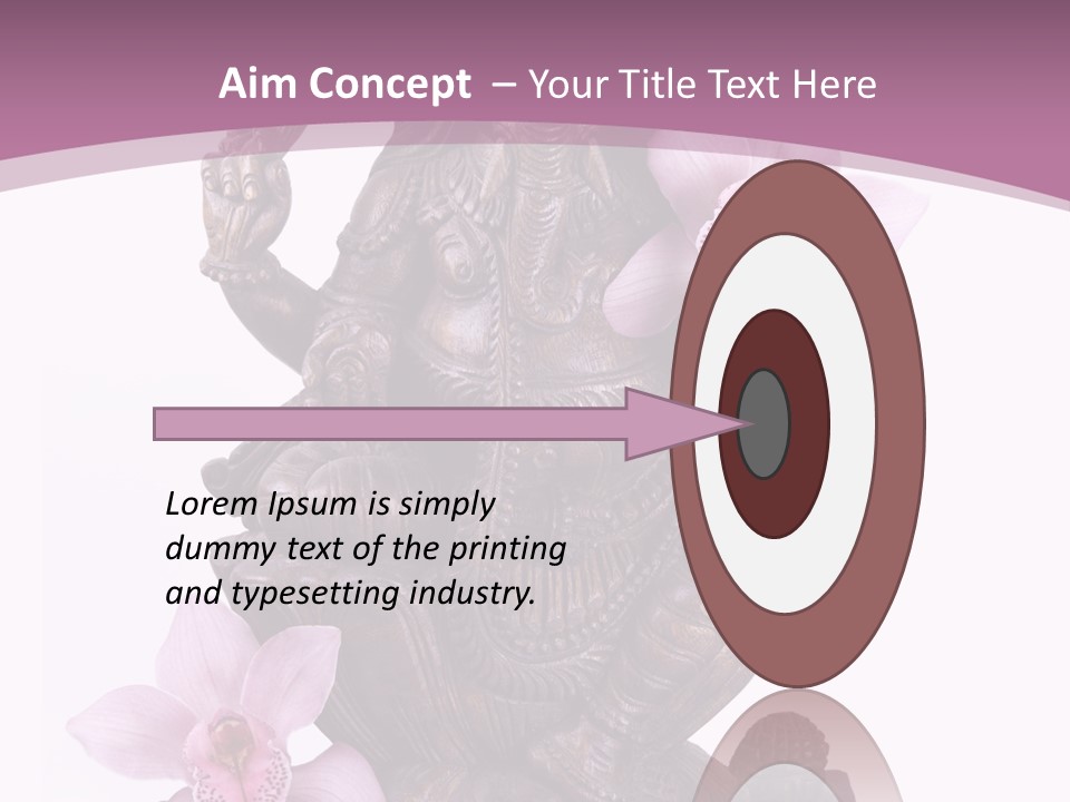 Boudhisme Chine Fleur PowerPoint Template