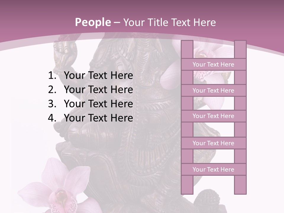 Boudhisme Chine Fleur PowerPoint Template