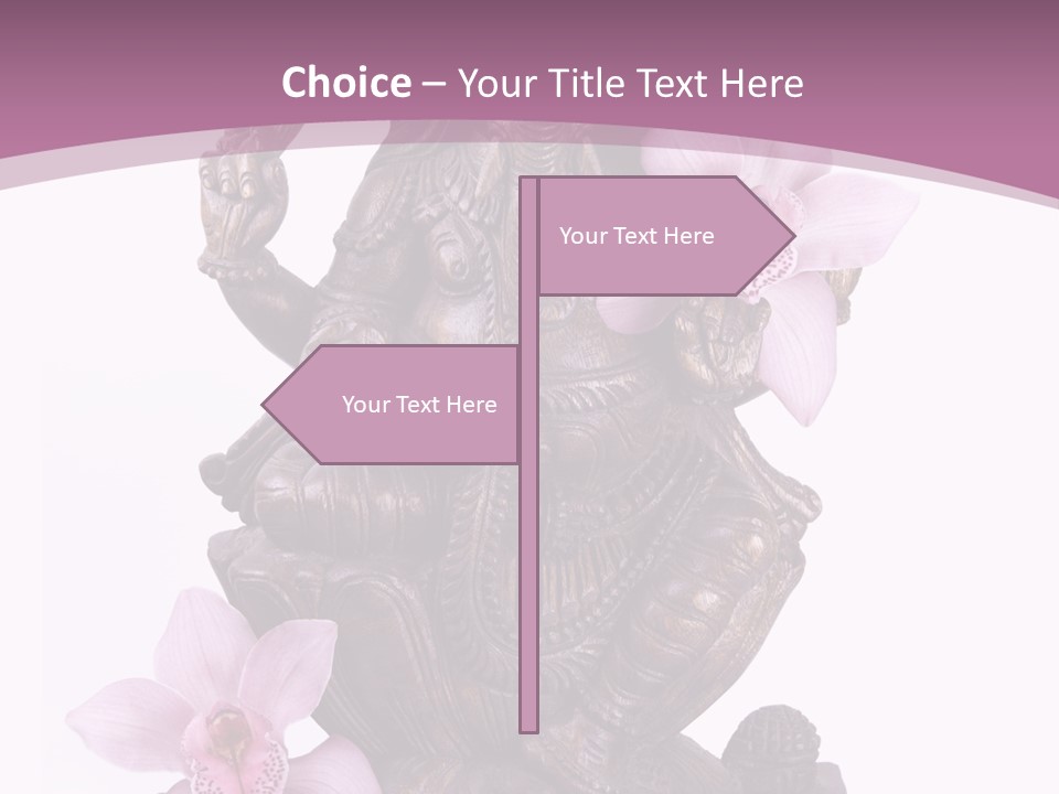 Boudhisme Chine Fleur PowerPoint Template