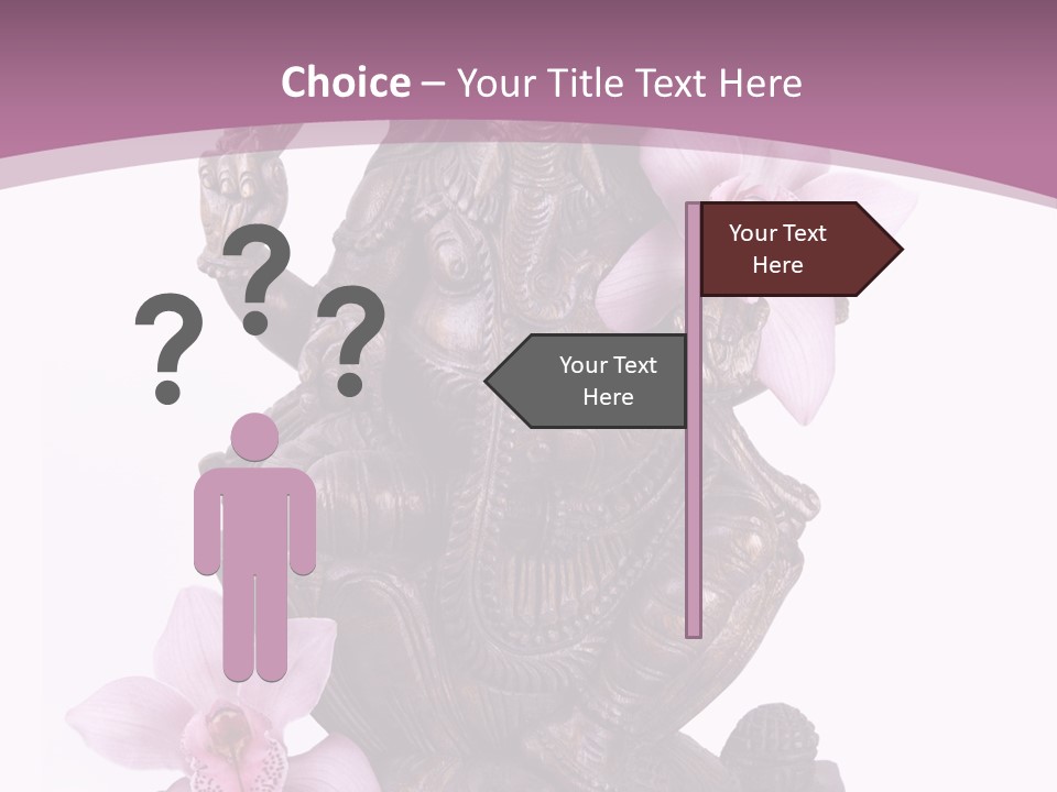 Boudhisme Chine Fleur PowerPoint Template