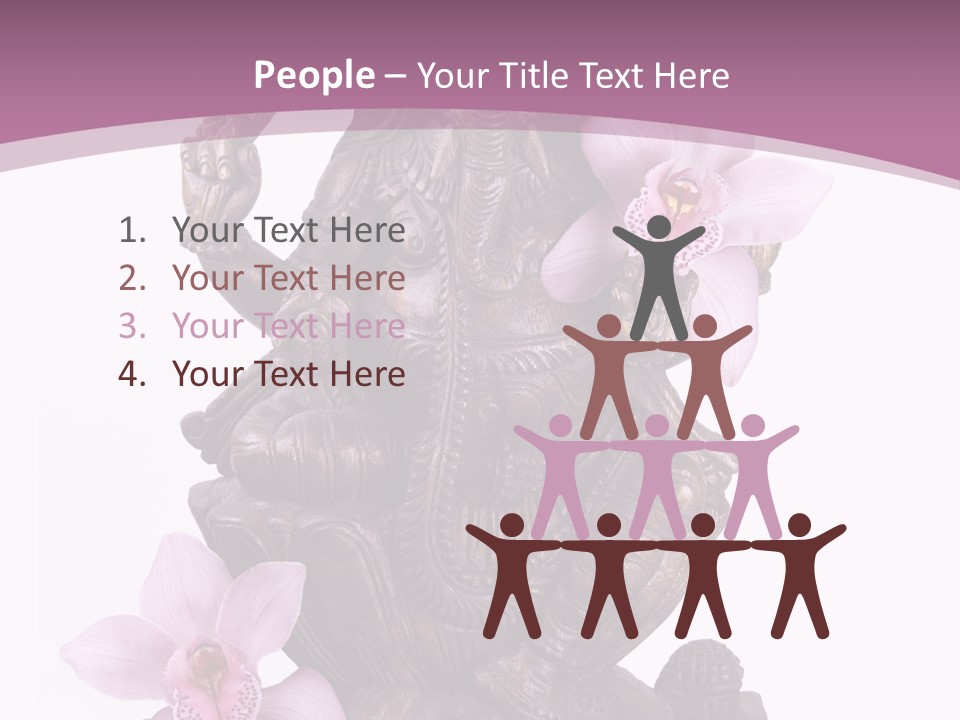 Boudhisme Chine Fleur PowerPoint Template