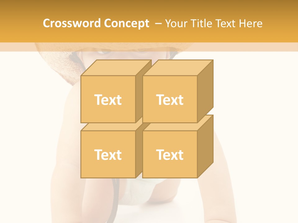 Cowboy European Child PowerPoint Template