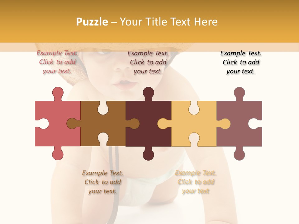 Cowboy European Child PowerPoint Template