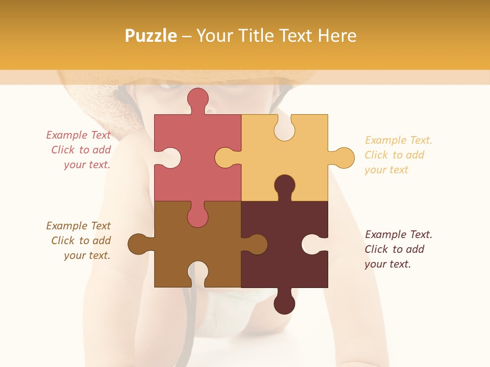 Cowboy European Child PowerPoint Template