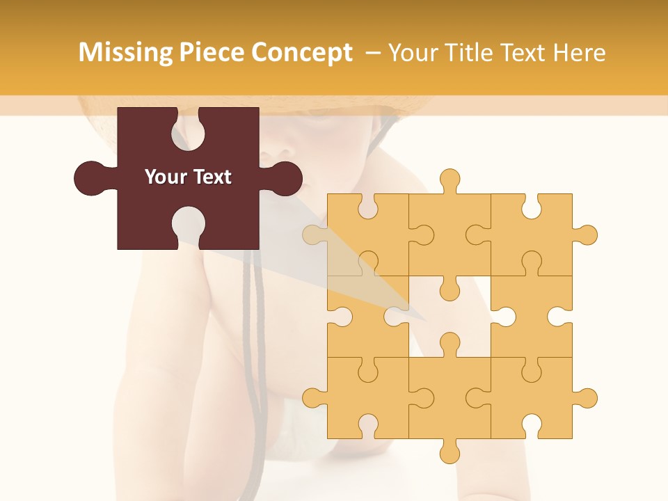 Cowboy European Child PowerPoint Template