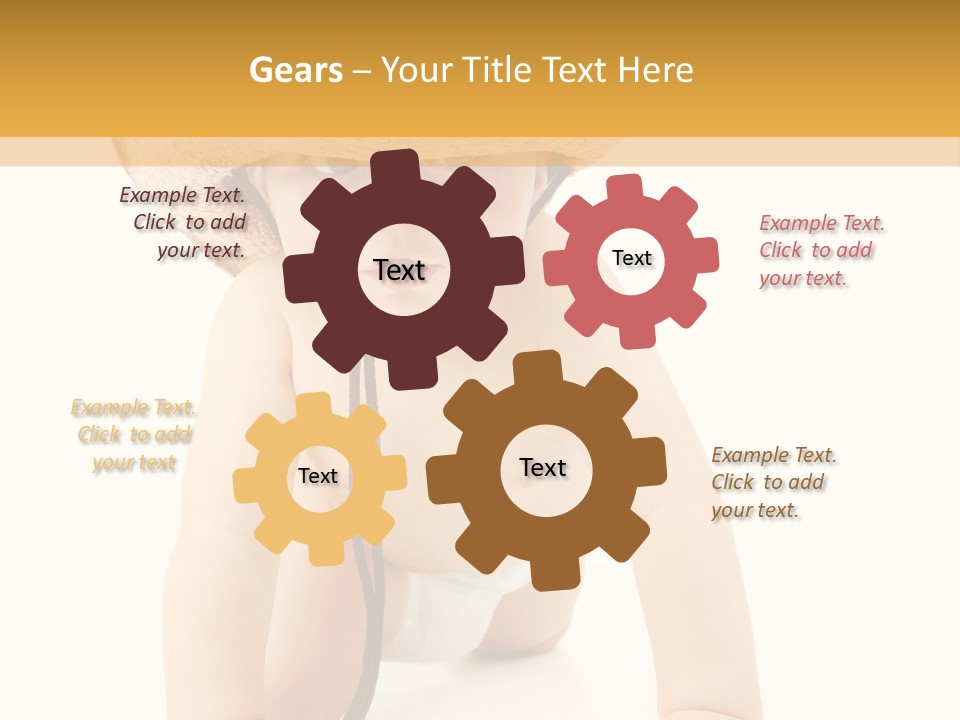 Cowboy European Child PowerPoint Template