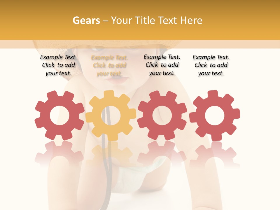 Cowboy European Child PowerPoint Template