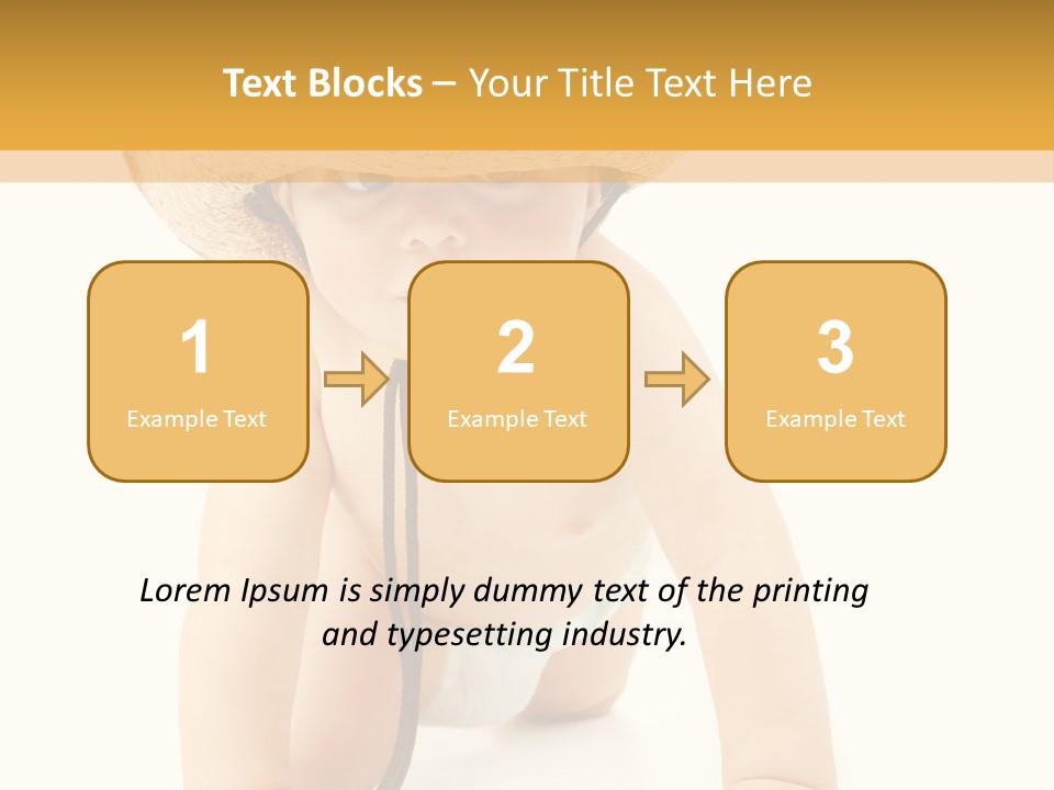 Cowboy European Child PowerPoint Template