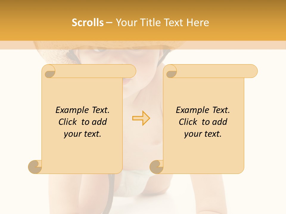 Cowboy European Child PowerPoint Template