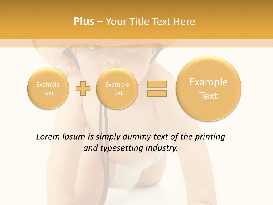 Cowboy European Child PowerPoint Template